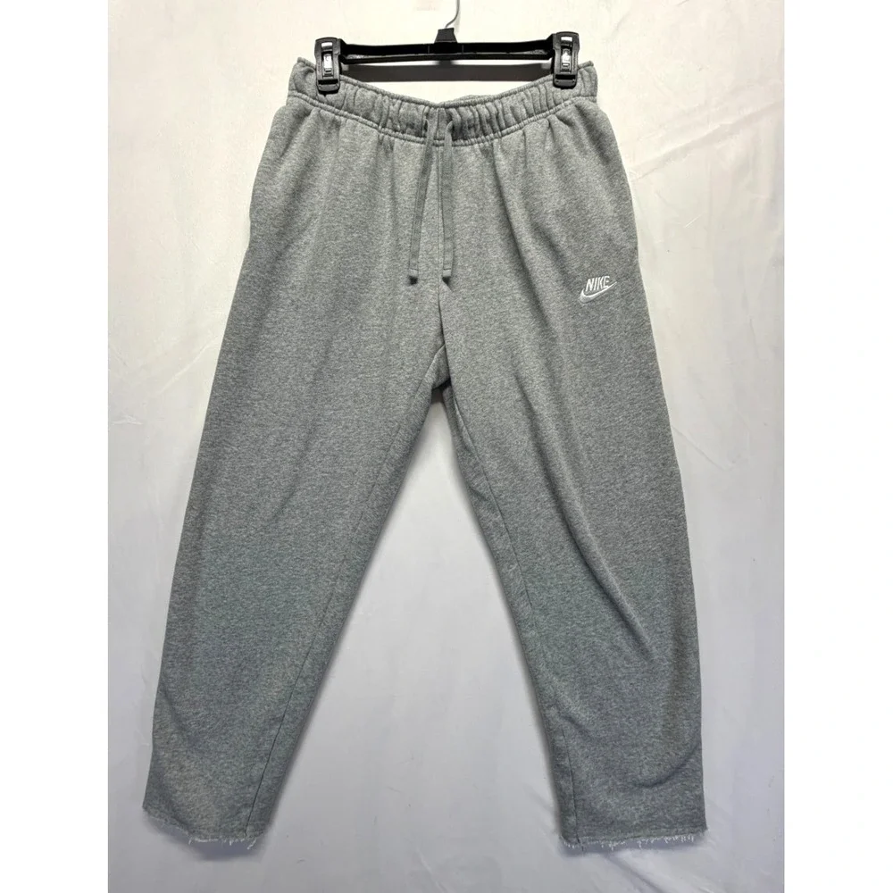 Nike Sportswear Club Fleece Sweatpants Mens‎ Medium Gray Gym Training Drawstring